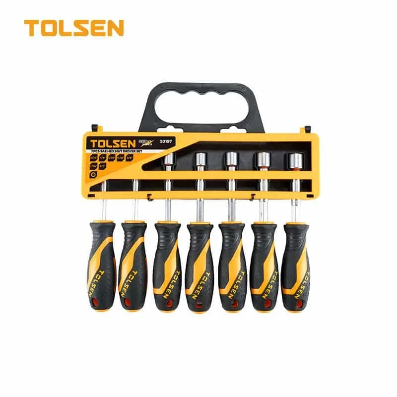 7PCS SAE HEX NUT DRIVER SET