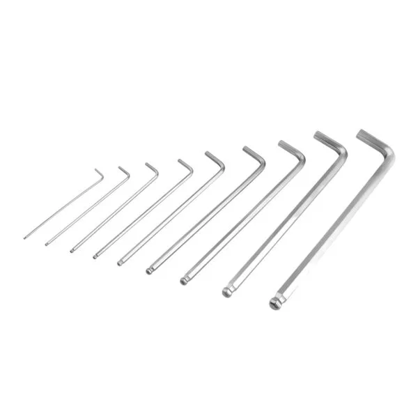 9PCS BALL POINT EXTRA-LONG ARM HEX KEY SET - Image 4
