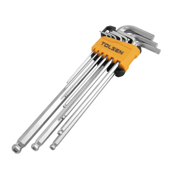 9PCS BALL POINT EXTRA-LONG ARM HEX KEY SET - Image 5
