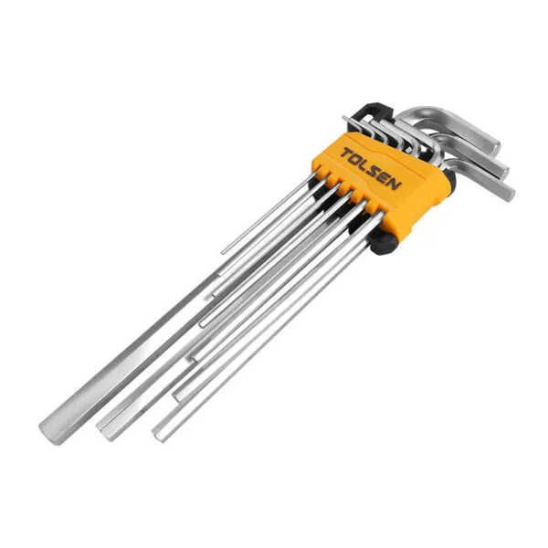 9PCS EXTRA-LONG ARM HEX KEY SET - Image 5
