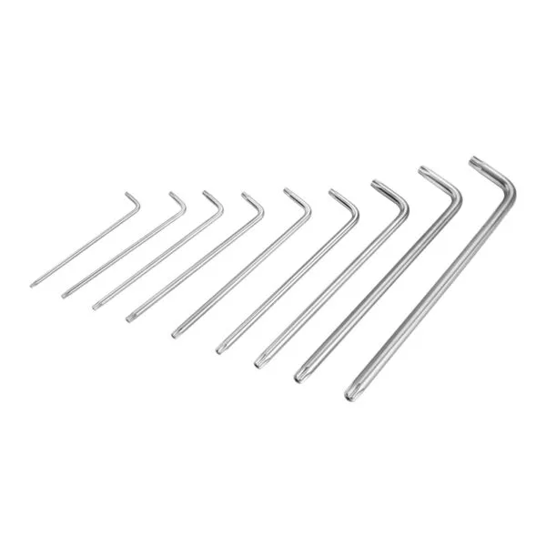 9PCS TORX EXTRA-LONG ARM HEX KEY SET - Image 5