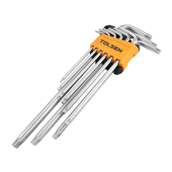 9PCS TORX EXTRA-LONG ARM HEX KEY SET - Image 6