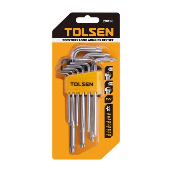 9PCS TORX LONG ARM HEX KEY SET - Image 2