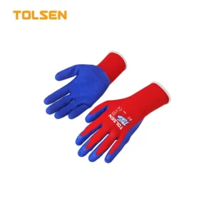 WORKING GLOVES (LATEX FOAMING BLUE)