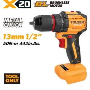 20V X20 Compact Brushless Cordless 1/2″ Drill, 50 N·m (Tool Only)