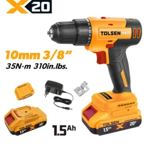 20V X20 Cordless 3/8″ Drill, 35 N·m (1.5Ah)