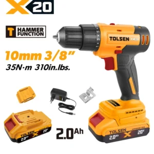 20V X20 Cordless 3/8″ Hammer Drill, 35 N·m (2.0Ah)